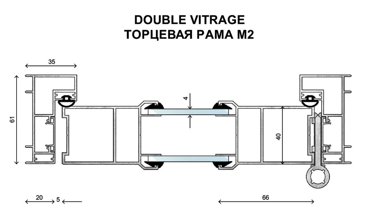 Торцевая рама Concepy m2